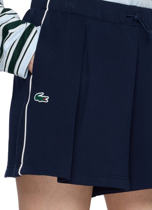  - LACOSTE - Pleated Drawstring Waist Mini Skirt