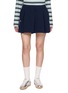 LACOSTE Pleated Drawstring Waist Mini Skirt