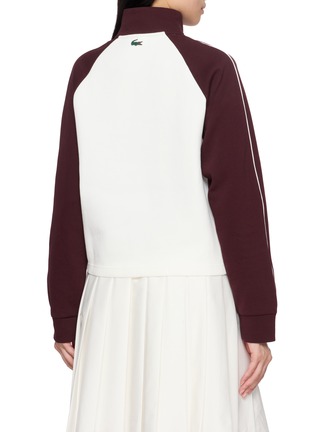 Back View - Click To Enlarge - LACOSTE - Contrast Raglan Sleeve Sweatshirt