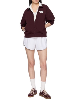 Figure View - Click To Enlarge - LACOSTE - Collared Contrast Piping Zip Up Jacket
