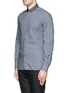 Front View - Click To Enlarge - LANVIN - Grosgrain collar check shirt