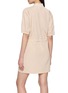 Back View - Click To Enlarge - LACOSTE - Contrast Piping Drawstring Waist Zip Dress