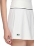  - LACOSTE - Contrast Piping Pleated Stretch Mini Skirt