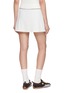 Back View - Click To Enlarge - LACOSTE - Contrast Piping Pleated Stretch Mini Skirt