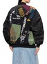 Back View - Click To Enlarge - DISCOVERED - Collage Band Tee Panel MA-1 Blouson