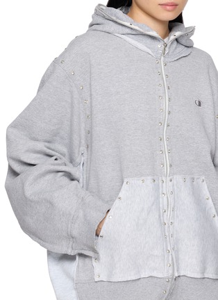  - DISCOVERED - X Champion Stud Embellished Panel Sweat Hoodie