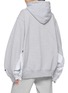Back View - Click To Enlarge - DISCOVERED - X Champion Stud Embellished Panel Sweat Hoodie
