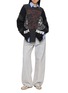 Figure View - Click To Enlarge - DISCOVERED - Spliced Long Sleeve Band T-Shirt