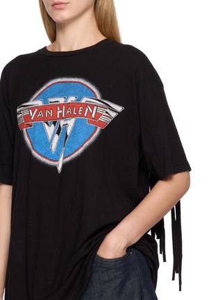  - DISCOVERED - Fringe Back Graphic Band T-Shirt