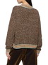 Back View - Click To Enlarge - STORY MFG - Bulb Contrast Trim Cotton Knit Cardigan