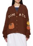 STORY MFG Twinsun Tomato Appliqué Cotton Knit Cardigan