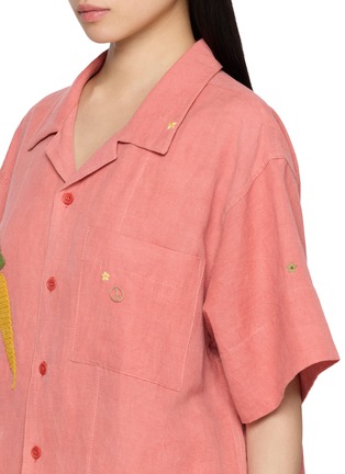  - STORY MFG - Greetings Hand Embroidered Cotton Linen Shirt