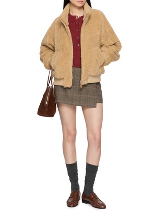 Figure View - Click To Enlarge - DUNST - Boa Fleece Unisex Blouson Jacket