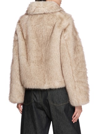 Back View - Click To Enlarge - DUNST - Cropped Fur Jacket