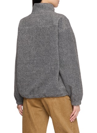 Back View - Click To Enlarge - DUNST - Unisex Quarter Zip Fleece Sweatshirt