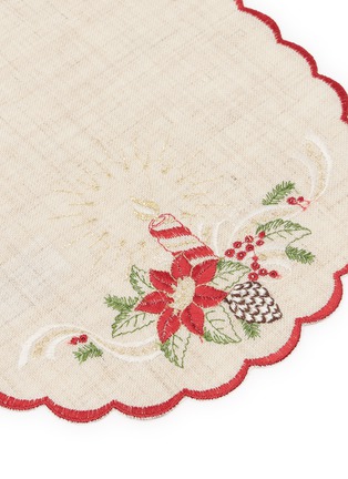 Detail View - Click To Enlarge - OTTO DOTZAUER - Embroidered Oval Placemat