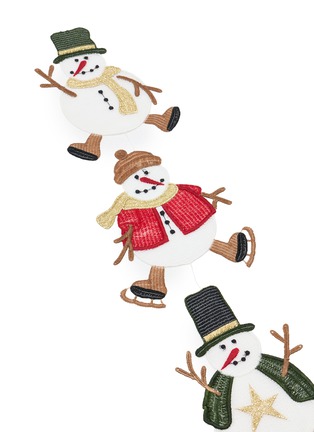 Detail View - Click To Enlarge - OTTO DOTZAUER - Mobile Snowmen Trio Window Cling