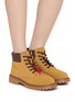 Figure View - Click To Enlarge - D.FRANKLIN - Lace Up Flat Suede Boots
