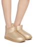 Figure View - Click To Enlarge - D.FRANKLIN - Fur Lined Flat Boots