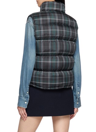 Back View - Click To Enlarge - DUNST - Plaid Goose Down Unisex Vest