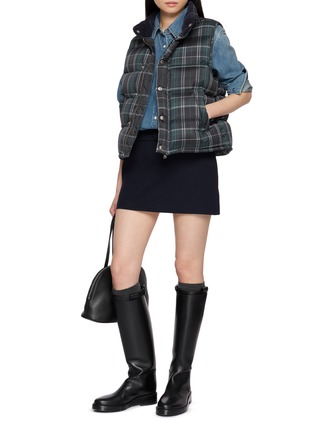 Figure View - Click To Enlarge - DUNST - Plaid Goose Down Unisex Vest