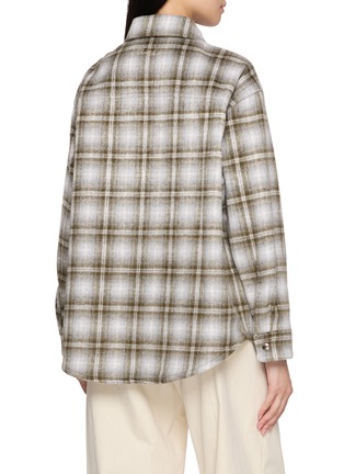 Back View - Click To Enlarge - DUNST - Flannel Quilted Shirt Jacket