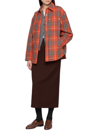 Figure View - Click To Enlarge - DUNST - Flannel Shirt
