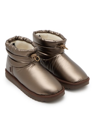 Detail View - Click To Enlarge - D.FRANKLIN - Fur Lined Toggle Flat Boots