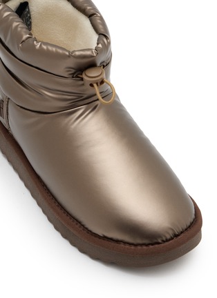 Detail View - Click To Enlarge - D.FRANKLIN - Fur Lined Toggle Flat Boots