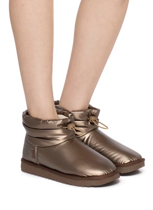 Figure View - Click To Enlarge - D.FRANKLIN - Fur Lined Toggle Flat Boots