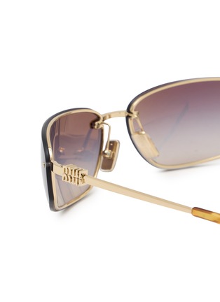 Detail View - Click To Enlarge - MIU MIU - Fashion Show Metal Aviator Sunglasses