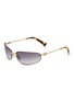 MIU MIU Fashion Show Metal Aviator Sunglasses