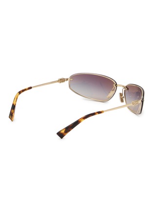 Figure View - Click To Enlarge - MIU MIU - Fashion Show Metal Aviator Sunglasses