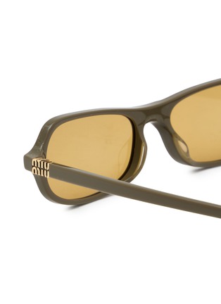 Detail View - Click To Enlarge - MIU MIU - Main Collection Metal Aviator Sunglsees