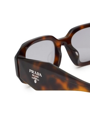Detail View - Click To Enlarge - PRADA - Acetate Rectangle Sunglasses