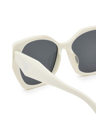 Detail View - Click To Enlarge - PRADA - Acetate Square Cateye Sunglasses