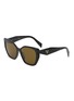 PRADA Acetate Square Cateye Sunglasses
