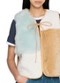 - ROSA MOSA - Patchwork Shearling Vest
