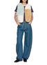 Figure View - Click To Enlarge - ROSA MOSA - Patchwork Shearling Vest