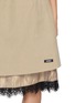  - BONBOM - Laced Lining Midi Skirt