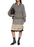Figure View - Click To Enlarge - BONBOM - Laced Lining Midi Skirt