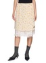 BONBOM Laced Lining Midi Skirt