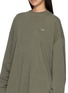  - BONBOM - Logo Embroidered Long Sleeve T-Shirt