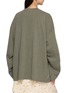 Back View - Click To Enlarge - BONBOM - Logo Embroidered Long Sleeve T-Shirt