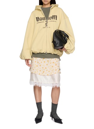 Figure View - Click To Enlarge - BONBOM - Logo Embroidered Long Sleeve T-Shirt