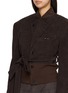  - BONBOM - Cropped Wide Single Breasted Blazer