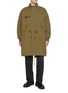 FRITUR Crochet Panel Quilted Fishtail Jacket