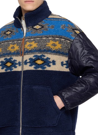  - FRITUR - Nana Patterned Fleece Quilted Jacket