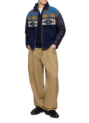 Figure View - Click To Enlarge - FRITUR - Nana Patterned Fleece Quilted Jacket