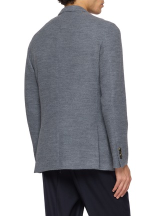 Back View - Click To Enlarge - LARDINI - Floral Pin Knit Single Breasted Blazer
